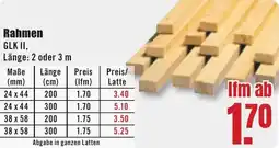 B1 Discount Baumarkt Rahmen Angebot