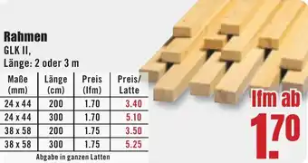 B1 Discount Baumarkt Rahmen Angebot