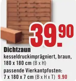 B1 Discount Baumarkt Dichtzaun Angebot