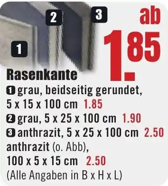 B1 Discount Baumarkt Rasenkante Angebot