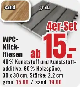 B1 Discount Baumarkt WPC Klickfliesen Angebot