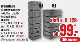 B1 Discount Baumarkt Wandtank Tower Stone Angebot