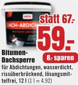 B1 Discount Baumarkt Bitumen Dachsperre Angebot