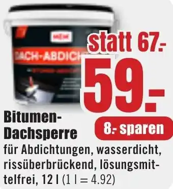 B1 Discount Baumarkt Bitumen Dachsperre Angebot