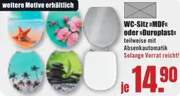 B1 Discount Baumarkt WC-Sitz MDF oder Duroplast Angebot