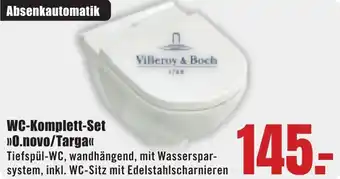 B1 Discount Baumarkt Villeroy & Boch WC-Komplett-Set 0.novo/Targa Angebot