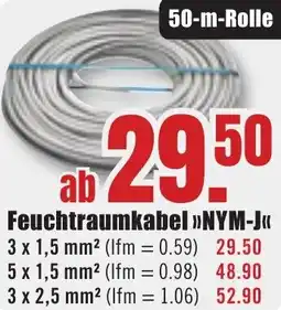 B1 Discount Baumarkt Feuchtraumkabel NYM-J Angebot