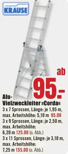 B1 Discount Baumarkt KRAUSE Alu Vielzweckleiter Corda Angebot