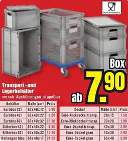 B1 Discount Baumarkt Transport- und Lagerbehälter Angebot