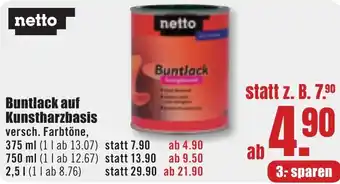 B1 Discount Baumarkt Netto Buntlack auf Kunstharzbasis Angebot