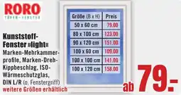 B1 Discount Baumarkt RORO Kunststoff Fenster light Angebot