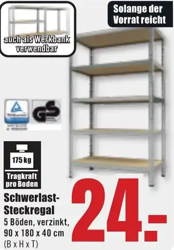 B1 Discount Baumarkt Schwerlast Steckregal Angebot