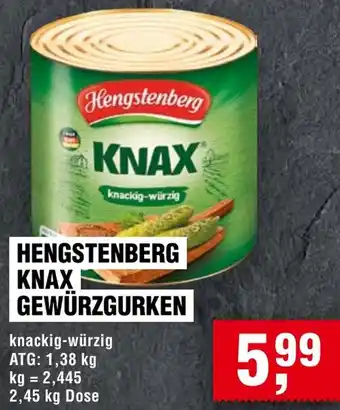 Handelshof Hengstenberg knax gewürzgurken Angebot