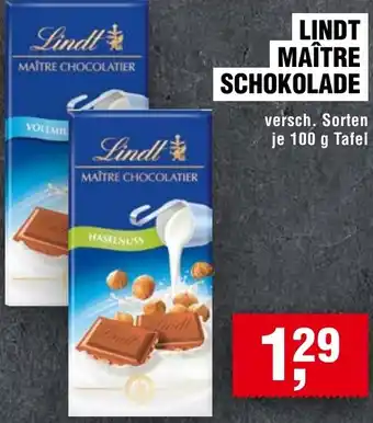 Handelshof Lindt maître schokolade Angebot