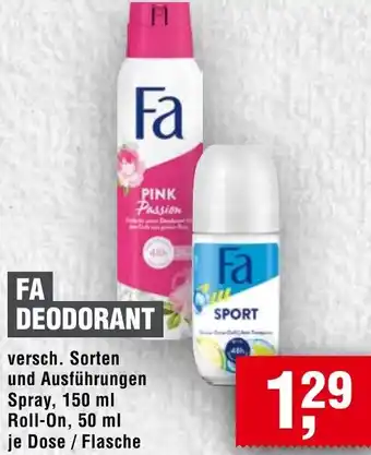 Handelshof Fa deodorant Angebot