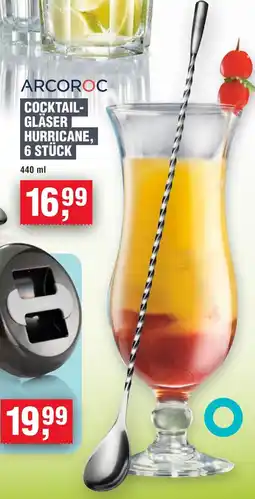 Handelshof Arcoroc cocktailglaser hurricane, 6 stück Angebot