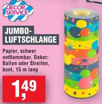 Handelshof Decor service jumbo luftschlange Angebot