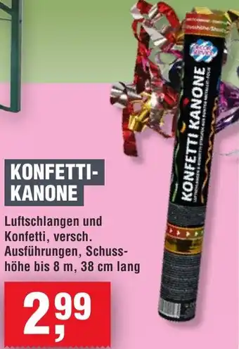 Handelshof Konfetti kanone Angebot