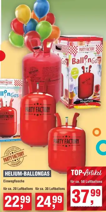 Handelshof Party factory helium-ballongas Angebot