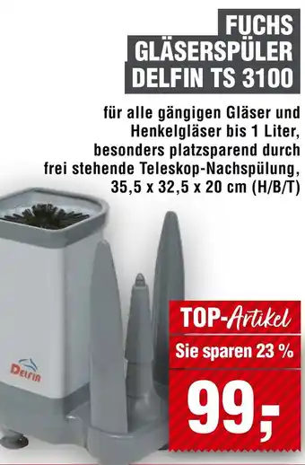 Handelshof Fuchs gläserspüler delfin ts 3100 Angebot