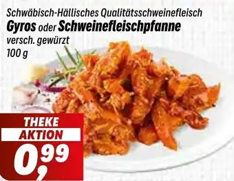 Simmel Gyros oder Schweinefleischpfanne Angebot