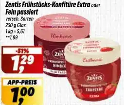 Simmel Zentis Frühstücks-Konfitüre Extra oder Fein passiert Angebot