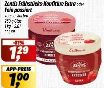 Simmel Zentis Frühstücks-Konfitüre Extra oder Fein passiert Angebot