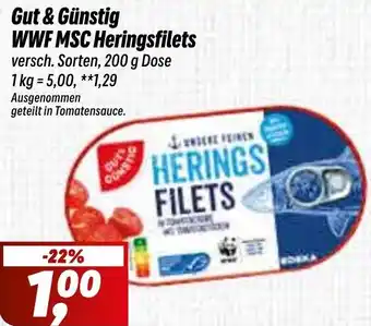 Simmel Gut & Günstig WWF MSC Heringsfilets Angebot