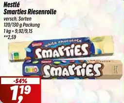 Simmel Nestlé Smarties Riesenrolle Angebot