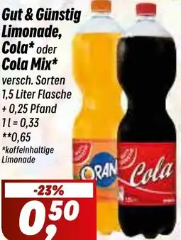 Simmel Gut & Günstig Limonade, Cola oder Cola Mix Angebot