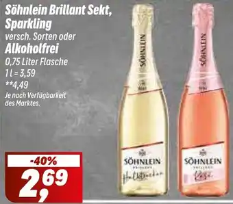 Simmel Söhnlein Brillant Sekt, Sparkling oder Alkoholfrei Angebot