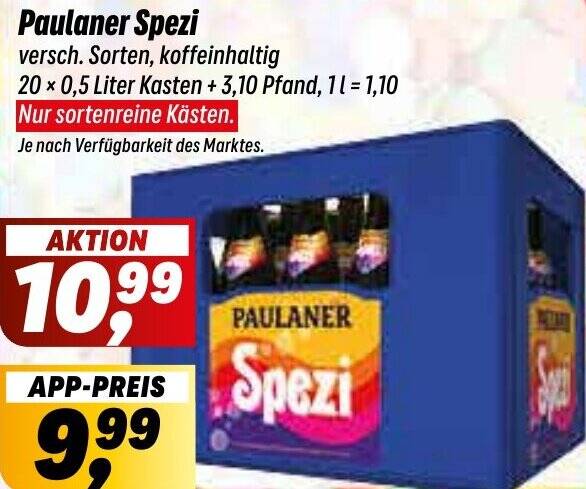 Fabelhafte Paulaner Spezi Angebot Diese Woche Fotos