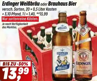 Simmel Erdinger Weißbräu oder Brauhaus Bier Angebot