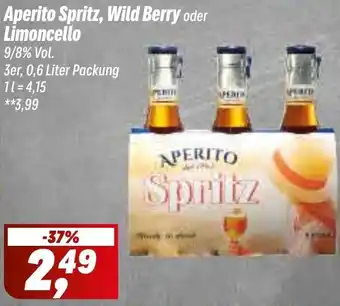 Simmel Aperito Spritz, Wild Berry oder Limoncello Angebot