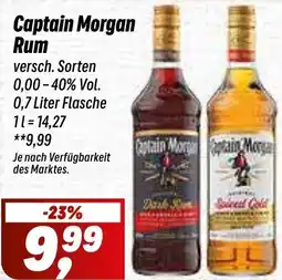 Simmel Captain Morgan Rum Angebot