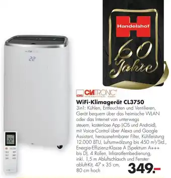 Handelshof Clatronic WiFi Klimagerät CL3750 Angebot