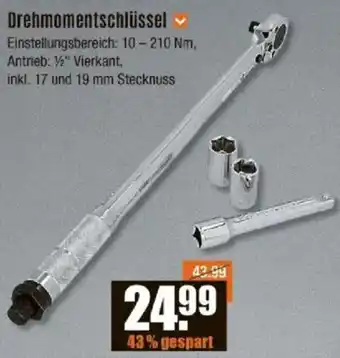 V Baumarkt Drehmomentschlüssel Angebot