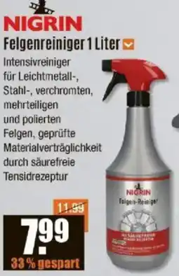 V Baumarkt NIGRIN Felgenreiniger Angebot