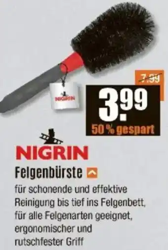 V Baumarkt NIGRIN Felgenbürste Angebot