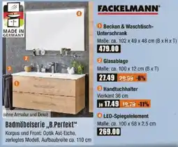 V Baumarkt FACKELMANN Badmöbelserie „B.Perfekt“ Angebot