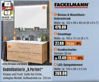 V Baumarkt FACKELMANN Badmöbelserie „B.Perfekt“ Angebot