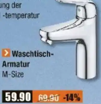 V Baumarkt GROHE Waschtisch Armatur Angebot