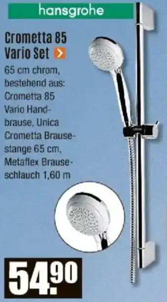 V Baumarkt hansgrohe Crometta 85 Vario Set Angebot