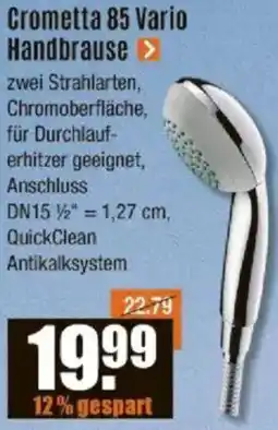 V Baumarkt hansgrohe Crometta 85 Vario Handbrause Angebot