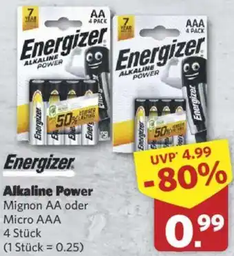 Combi Energizer Alkaline Power Angebot