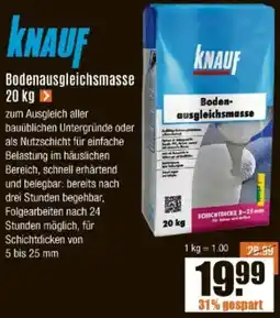 V Baumarkt KNAUF Bodenausgleichsmasse Angebot