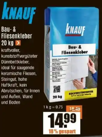 V Baumarkt KNAUF Bau- & Fliesenkleber Angebot