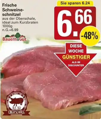 WEZ Bauern Gut Frische Schweineschnitzel Angebot