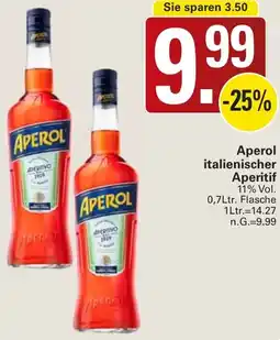 WEZ Aperol italienischer Aperitif Angebot