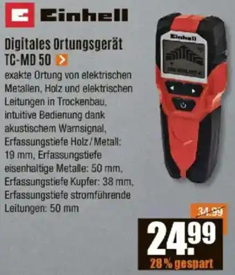 V Baumarkt Einhell Digitales Ortungsgerät TC-MD 50 Angebot